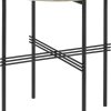 Design Outlet Ts Outdoor Beistelltisch U00D840 Cm - Classic Black, Neutral White | Gartenbeistelltische