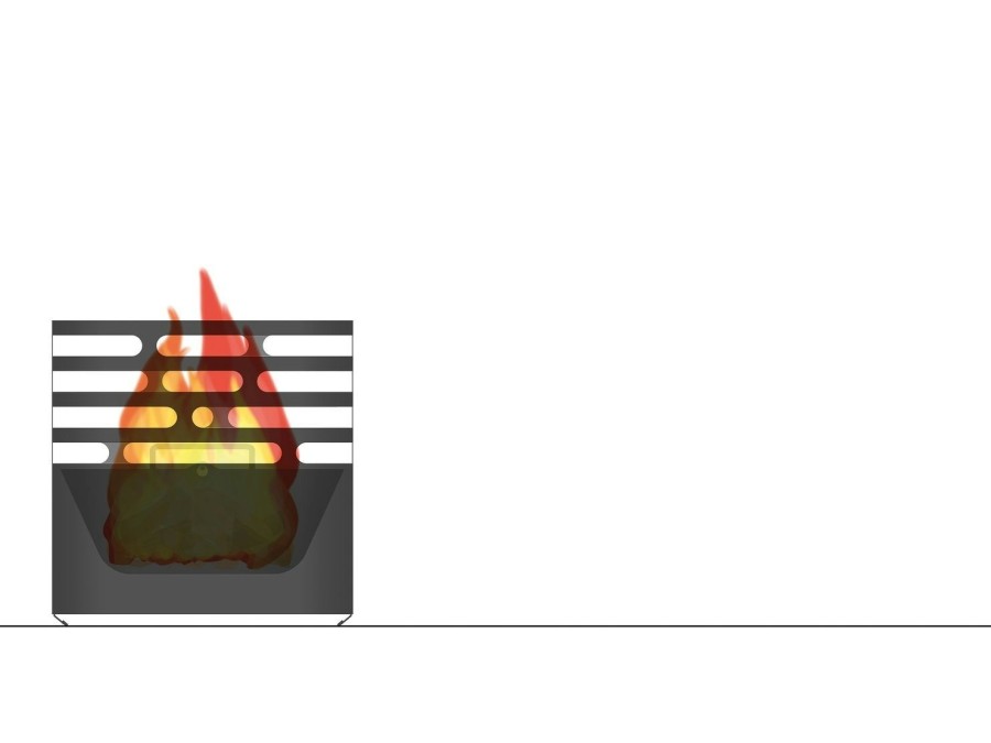 Höfats Cube Feuerkorb / Grill / Hocker / Beistelltisch | Gartenbeistelltische