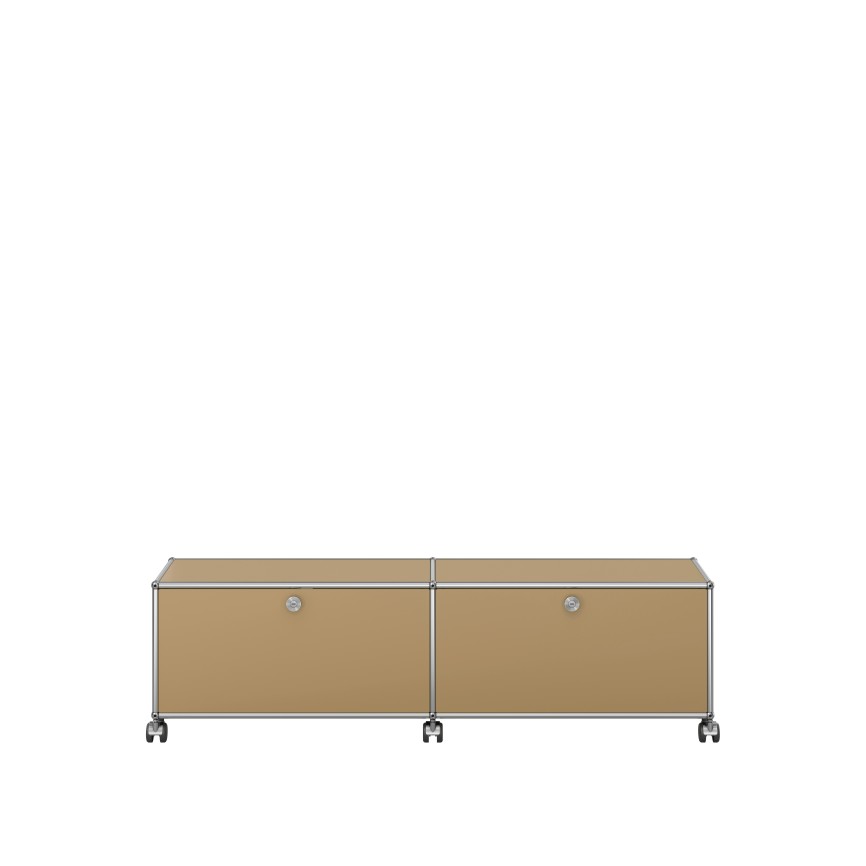 USM Haller Tv-/Hi-Fi Lowboard 2X1 - 2 Klappen - Rollen | Sideboards & Kommoden