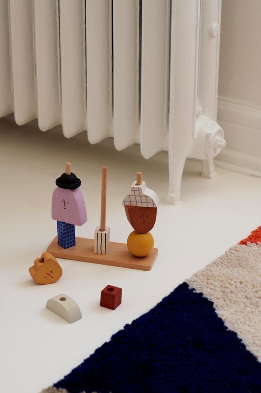 ferm LIVING Charakter Stacking Blu00F6Cke - Multi | Kinder-Accessoires