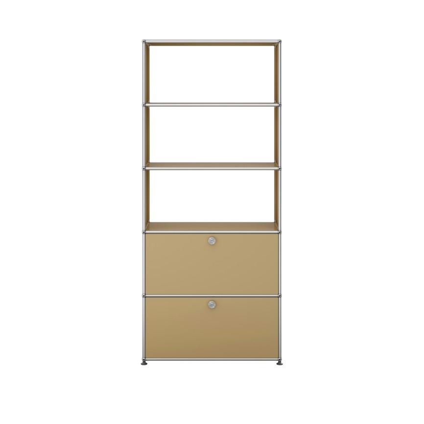 USM Haller Regal 1X5 - 2 Klappen Unten | Regale