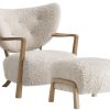 &Tradition Wulff Atd2 Sessel & Atd3 Pouf | Hocker