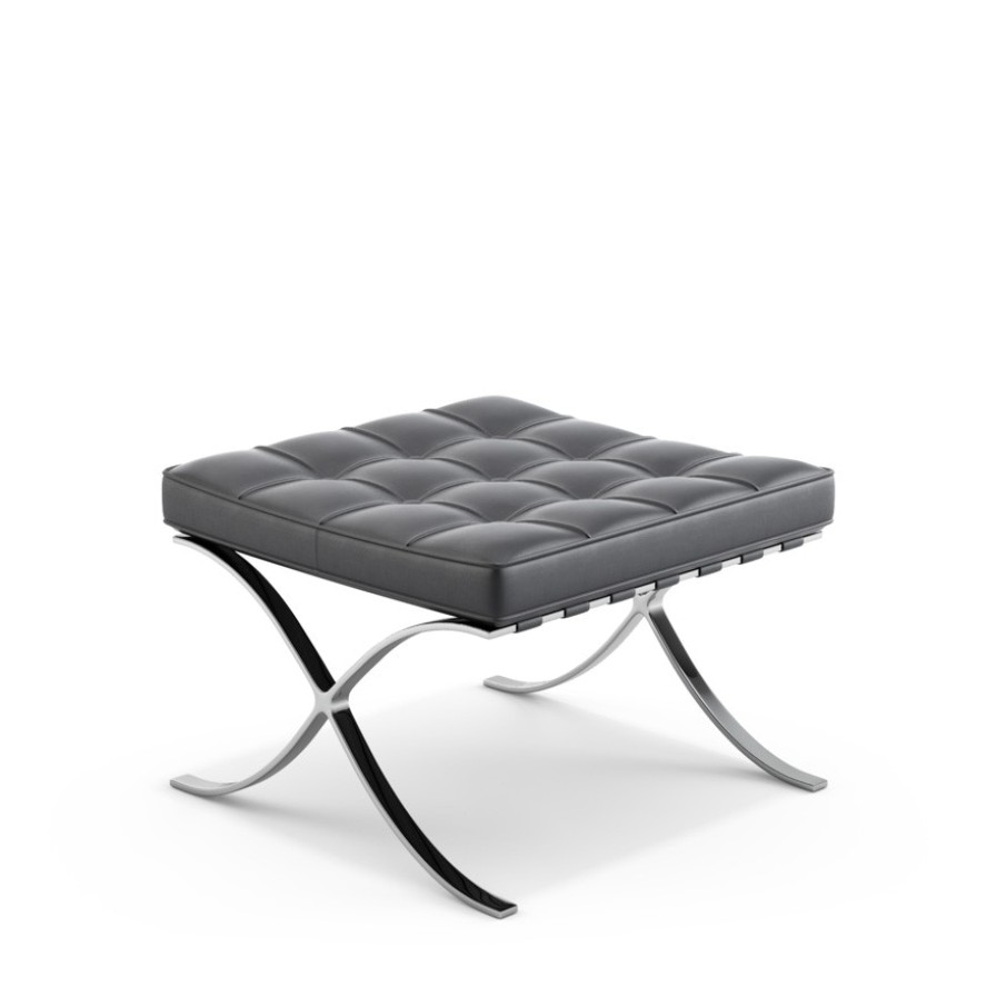 Knoll International Mies Van Der Rohe Barcelona Hocker | Hocker