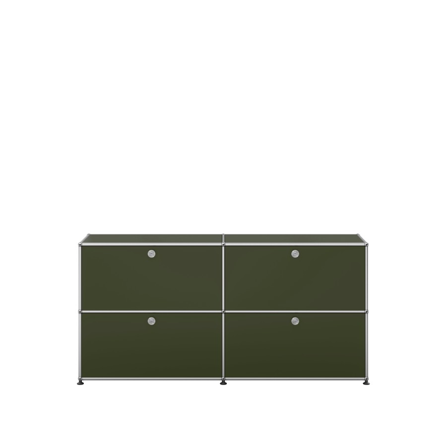 USM Haller Sideboard 2X2 - 4 Klappen - Limited Edition Olivgru00Fcn | Sideboards & Kommoden