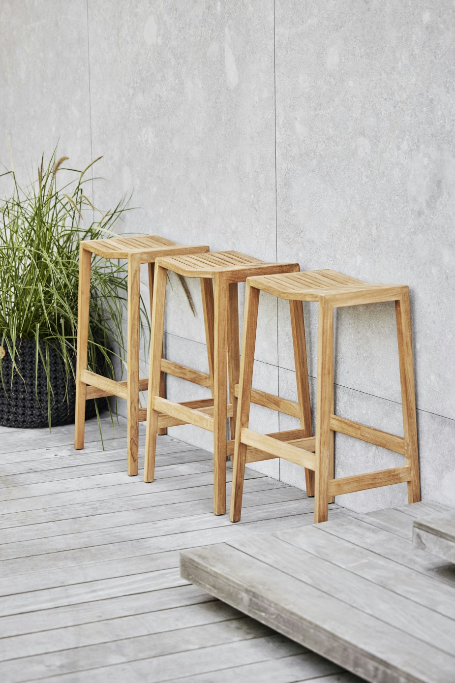 Cane-line Outdoor Flip Barhocker - Teak | Gartenbarhocker